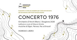 CONCERTO 1976 – Concerto a lume di candela per il 50° del terremoto del Friuli