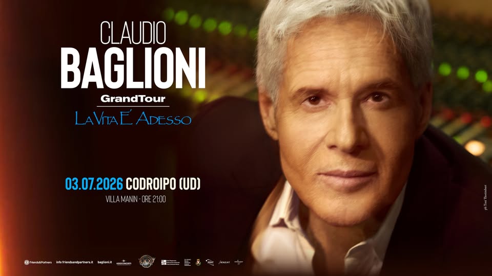 Claudio Baglioni @Villa Manin – 3 luglio 2026