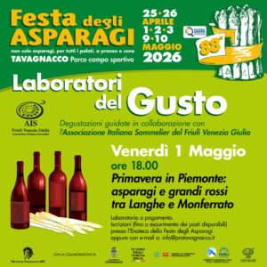 Laboratorio del Gusto in collaborazione con l’Associazione Italiana Sommelier FVG
