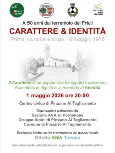 Spettacolo “Carattere ed Identità” – 50° Terremoto Friuli