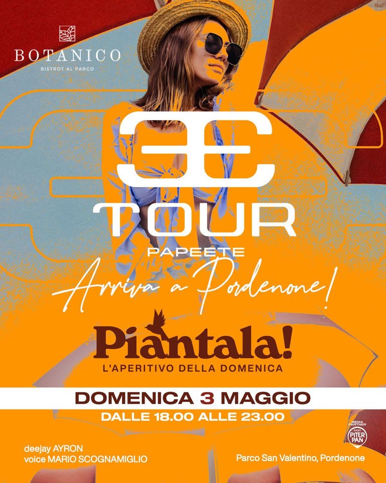 PIANTALA! 🌱 L'aperitivo della domenica al Parco San Valentino a Pordenone 🪐 3 maggio - EventiFVG.it