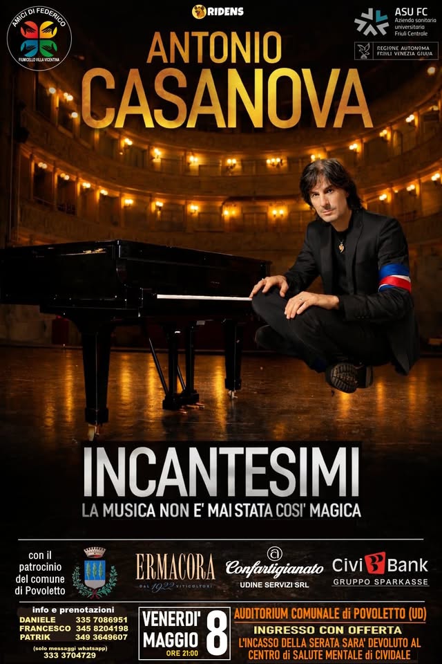 INCANTESIMI - LA MUSICA NON È MAI STATA COSÌ MAGICA - EventiFVG.it