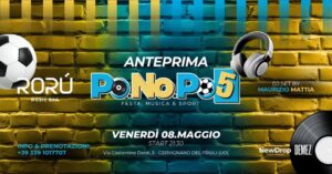 VENERDì 08.05 | ANTEPRIMA PONOPO | RORÙ MUSIC BAR