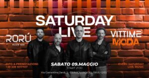SATURDAY LIVE | SABATO 9 MAGGIO | VITTIME MODÀ – TRIBUTO MODÀ