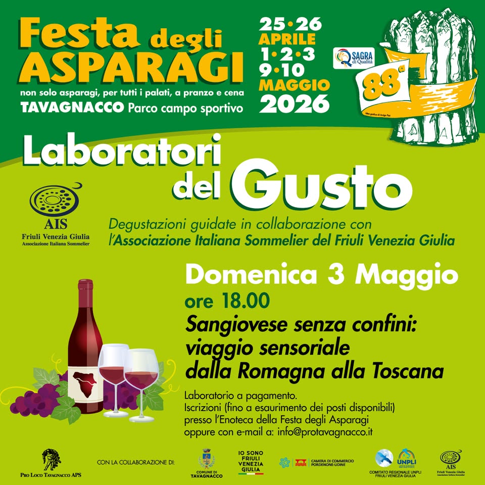Degustazione guidata in collaborazione con Ais Fvg - EventiFVG.it