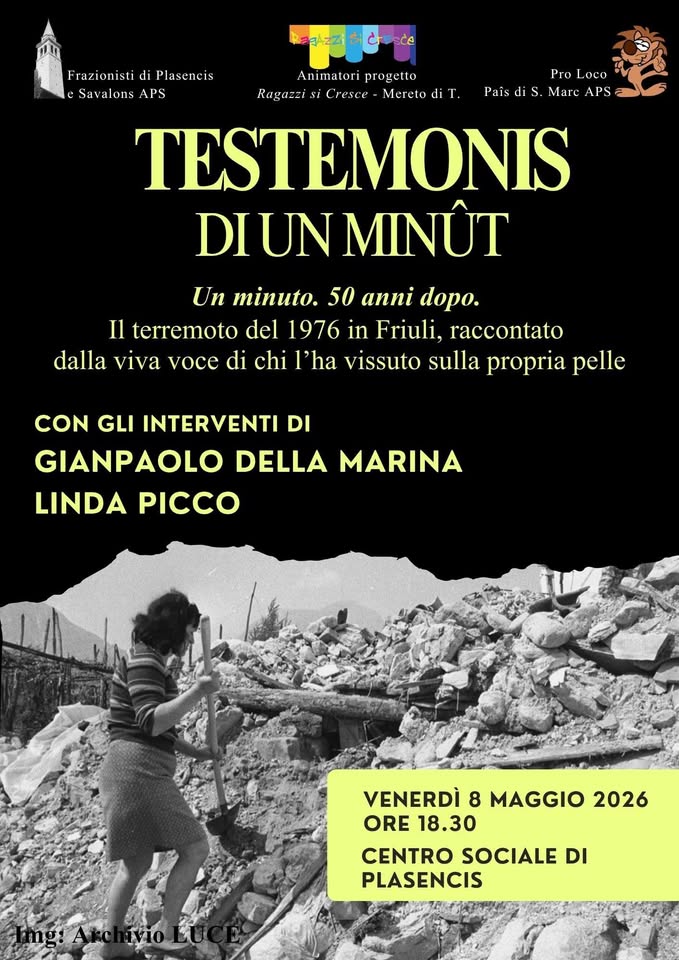 Testimonis di un minût - EventiFVG.it
