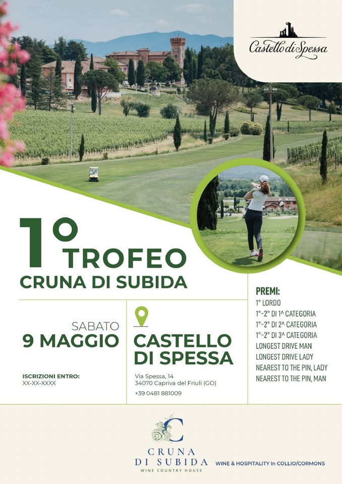 1° Trofeo Cruna di Subida - Golf & Country Club Castello di Spessa - EventiFVG.it