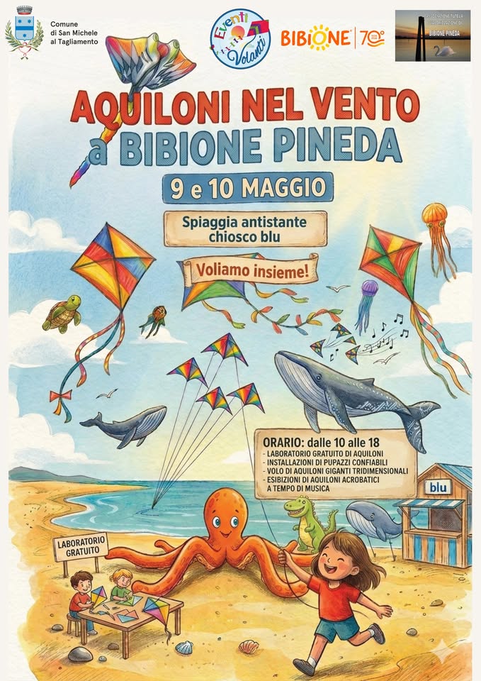 Aquiloni nel Vento a Bibione Pineda - EventiFVG.it