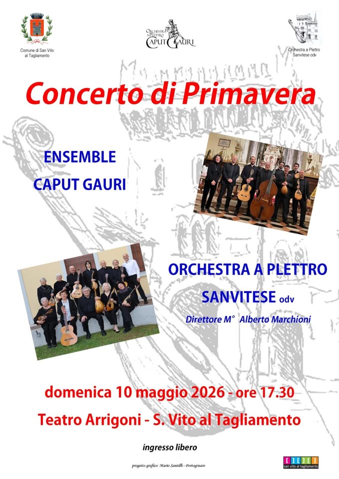 Concerto di primavera - gemellaggio in musica con Ensemble Caput Gauri di Codigoro - EventiFVG.it