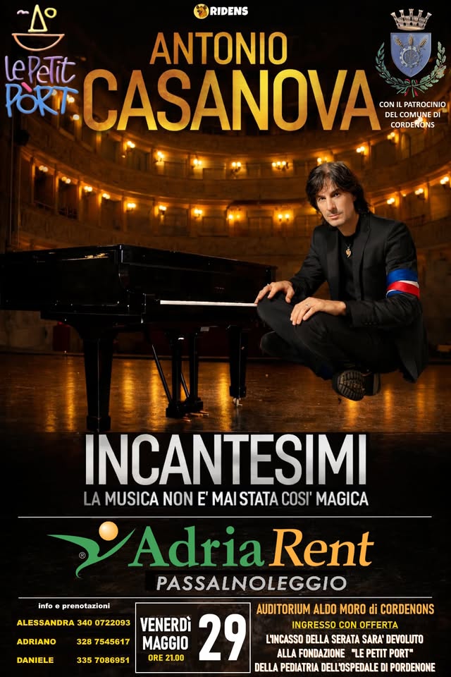 A Cordenons INCANTESIMI con Antonio Casanova - EventiFVG.it