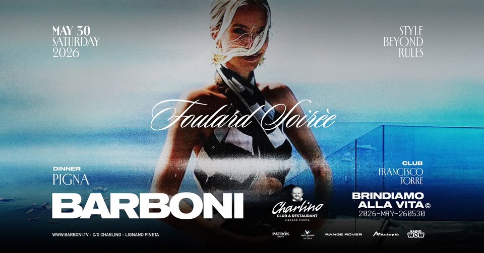 Charlino - BARBONI - Foulard Soirée - EventiFVG.it