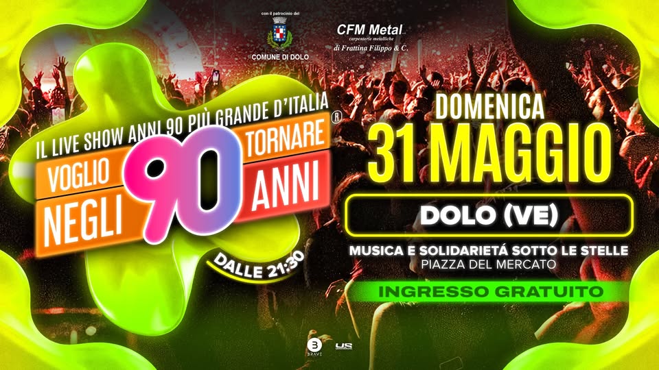Voglio Tornare Negli Anni 90 ® • Dolo (VE) - EventiFVG.it