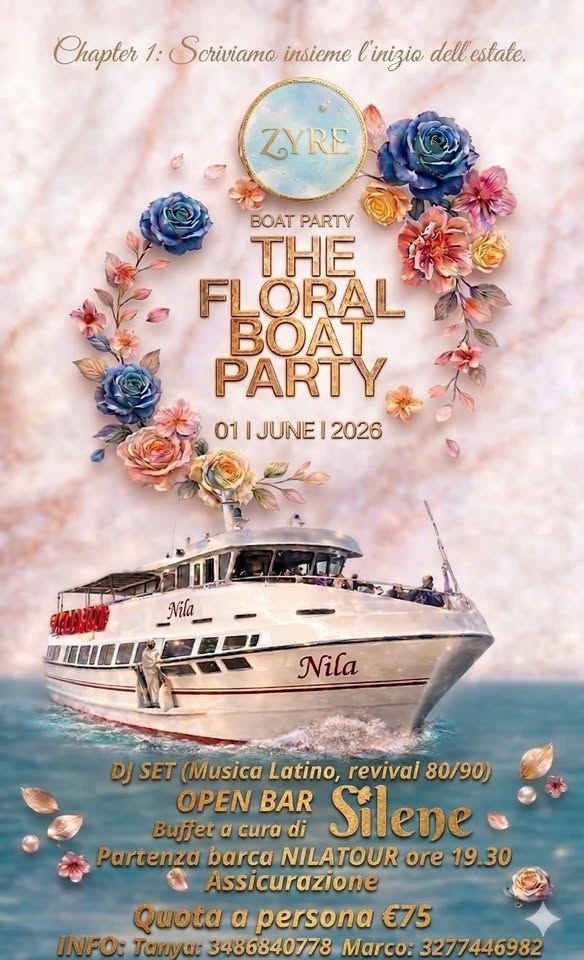 FLORAL BOAT PARTY 🌊🌸 - EventiFVG.it