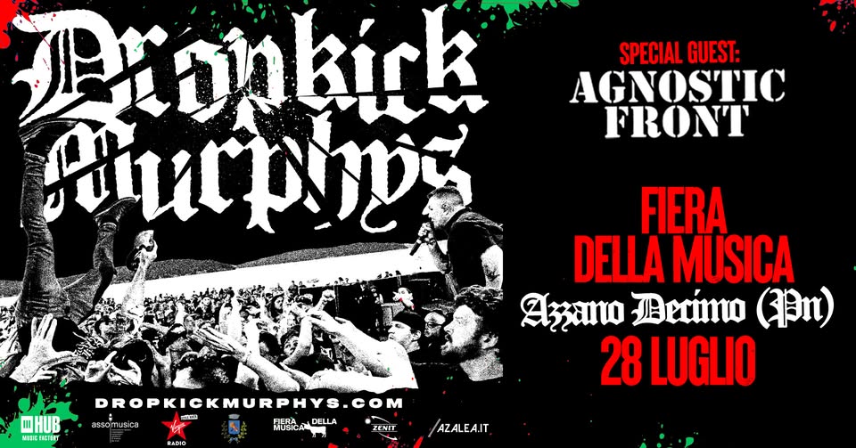 DROPKICK MURPHYS live @Fiera della Musica di Azzano Decimo (PN) – 28 luglio 2026