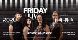 FRIDAY LIVE | VENERDì 22 MAGGIO | MADE IN BLACK | TRIBUTO HARD ‘N’ HEAVY