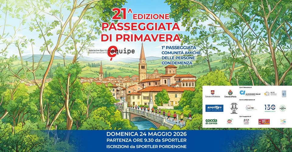 21^ Passeggiata di Primavera - 1^Passeggiata Comunitร Amiche delle persone con demenza - 21^ Passeggiata di Primavera - 1^Passeggiata Comunitร Amiche delle persone con demenza - EventiFVG.it