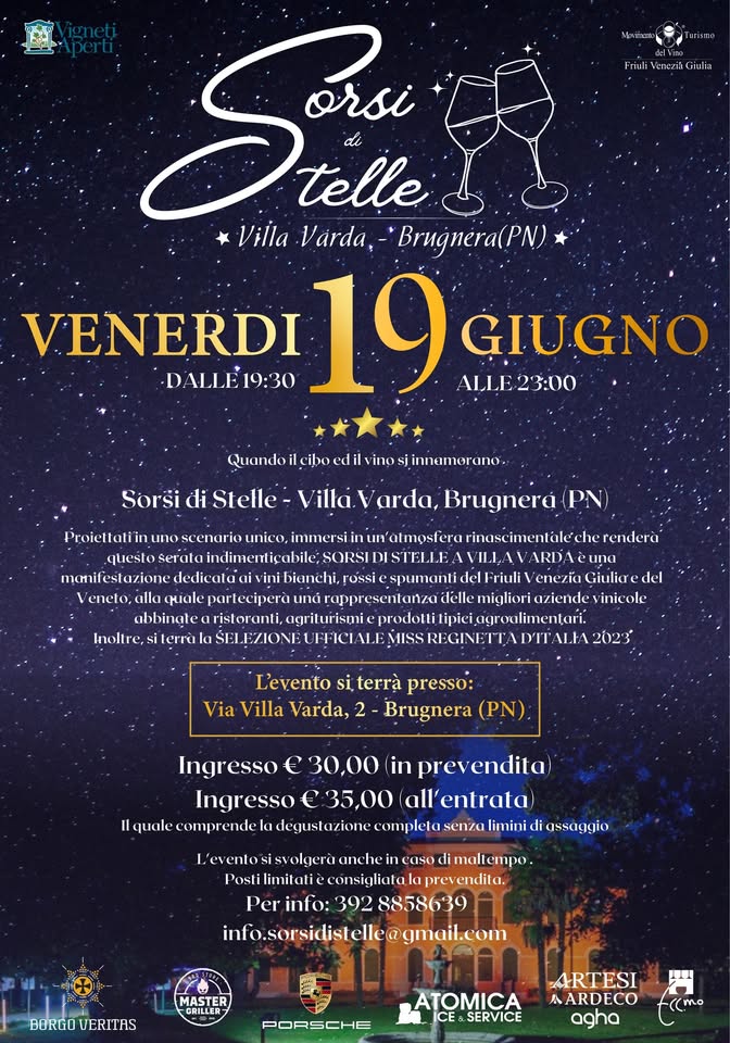 ★ Sorsi di Stelle – Villa Varda, Brugnera (PN) ★