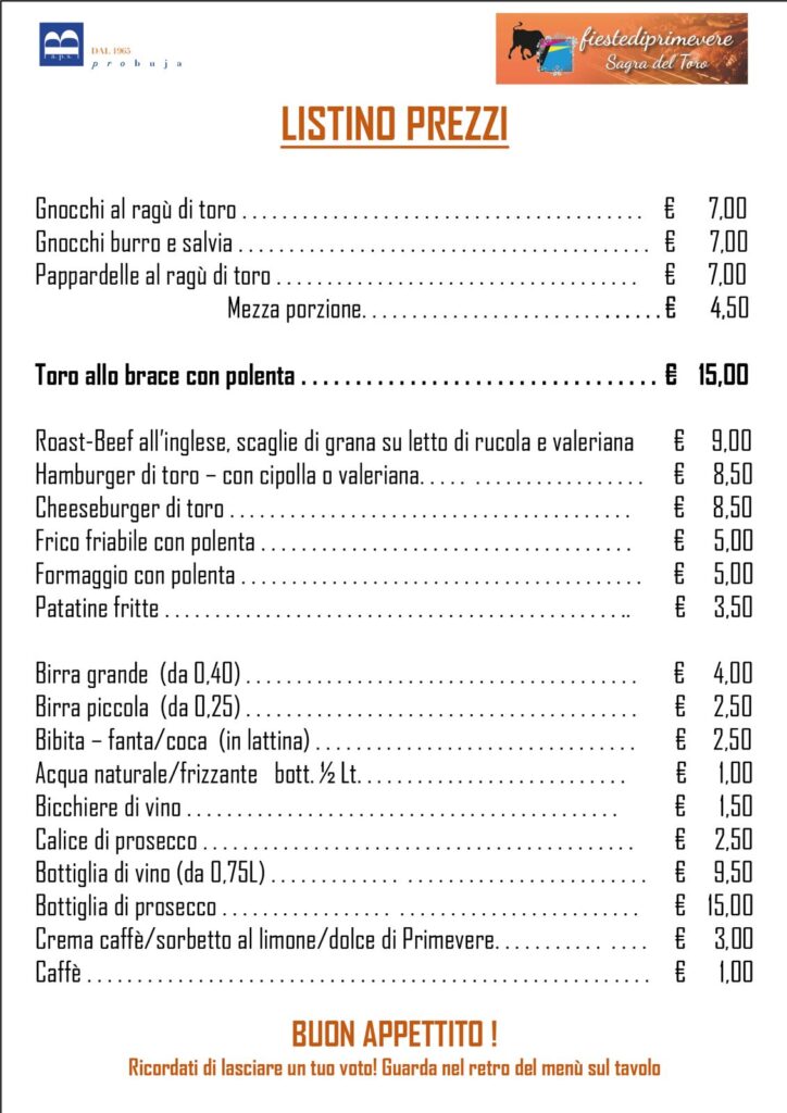 61^ FIESTE DI PRIMEVERE ๐ SAGRA DEL TORO - FIESTE DI PRIMEVERE, SAGRA DEL TORO