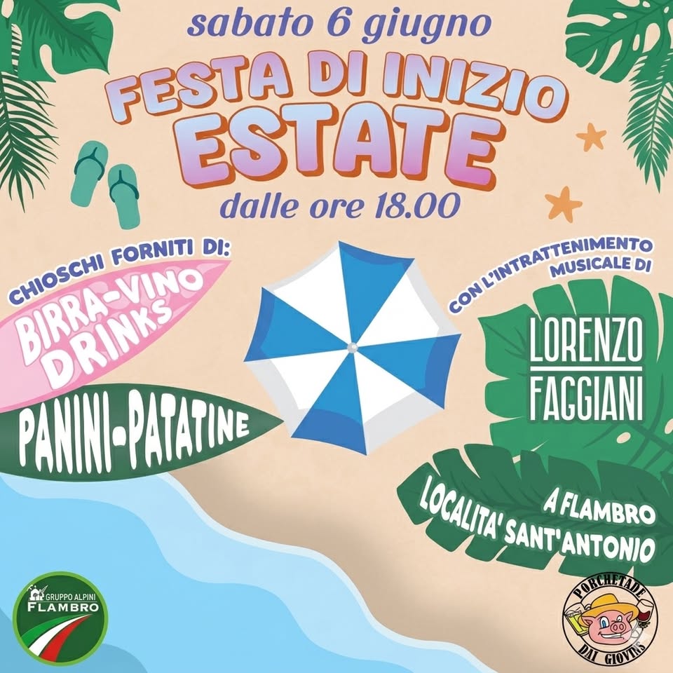 Festa di inizio estate Porchetade dai Giovins🐷 - Festa di inizio estate Porchetade dai Giovins🐷 - EventiFVG.it
