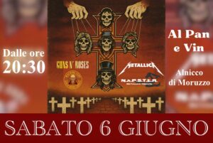 Napster – Metallica tribute & Machine Guns – Guns N’ Roses tribute Live @ Al Pan E Vin