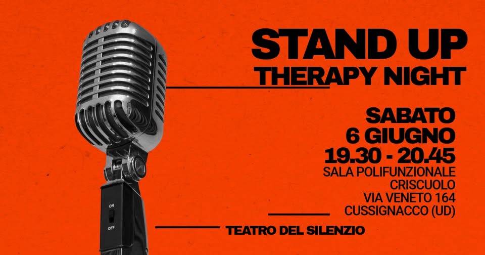 STAND UP THERAPY NIGHT SAB 6 Giugno - STAND UP THERAPY NIGHT SAB 6 Giugno - EventiFVG.it