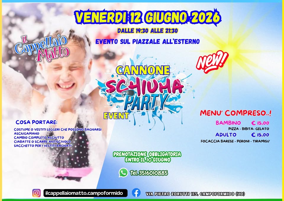 SCHIUMA PARTY 💦 QUELLO VERO 🫣💦💦 - EventiFVG.it