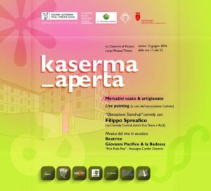 Kaserma aperta: mercatini + stand-up comedy con Filippo Spreafico + Pink Punk Pop + live painting