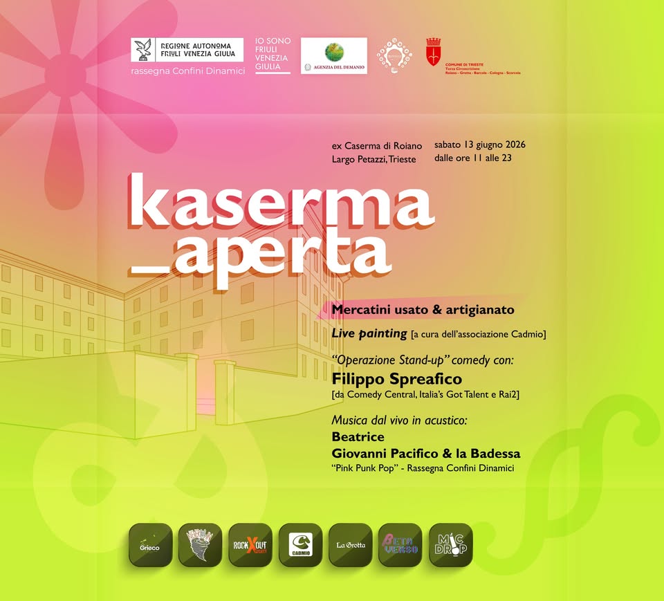 Kaserma aperta: mercatini + stand-up comedy con Filippo Spreafico + Pink Punk Pop + live painting