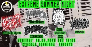 Extreme Summer Night: Oxidised Razor(MEX), SFS(Trst), Gastritis(SLO), Glista(SLO), Kultivator (SLO)
