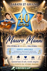40 anni di Mauro Manni
