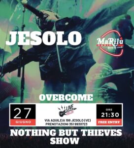 Overcome Nothing But Thieves tribute Live Show