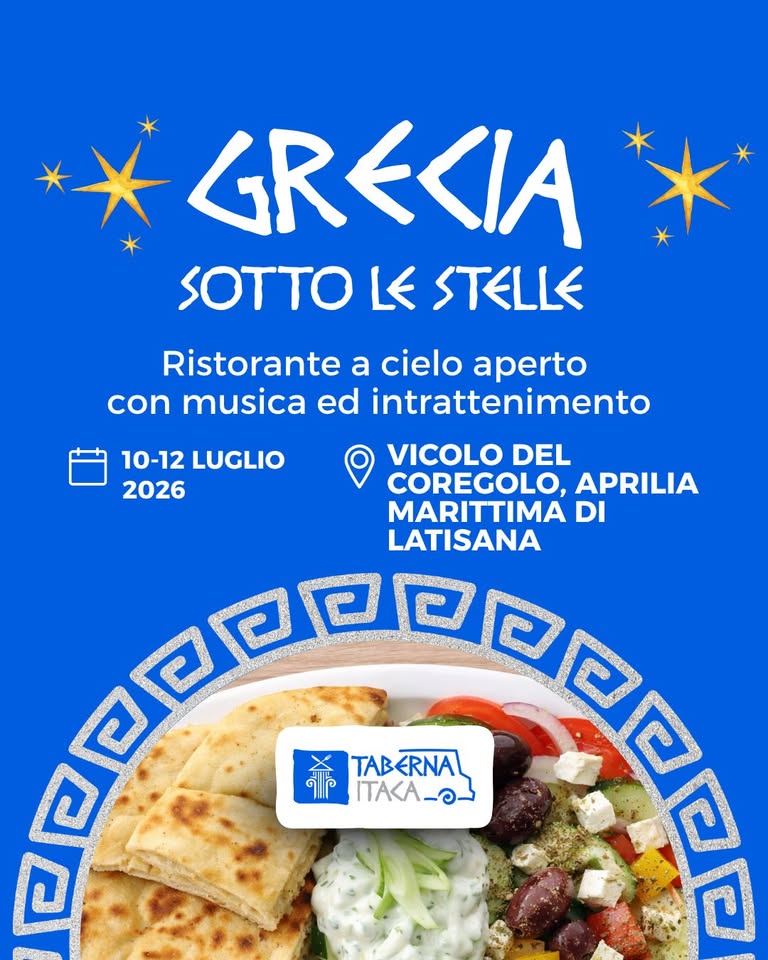 🇬🇷 Agorà – La Grecia sotto le Stelle ad Aprilia Marittima 🇬🇷 - EventiFVG.it