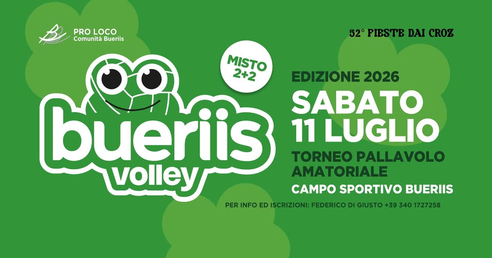 Bueriis Volley 2026 - Bueriis Volley 2026 - EventiFVG.it