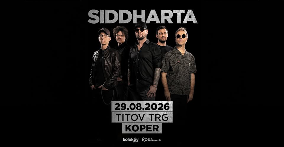 SIDDHARTA ● KOPER, Titov trg ● 29.08.2026 - SIDDHARTA ● KOPER, Titov trg ● 29.08.2026 - EventiFVG.it