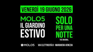 SOLO PER UNA NOTTE Venerdì 19 Giugno 2026 Giardino Estivo Molo5
