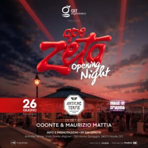 VENERDÌ 26 GIUGNO | APE ZETA – Antiche Terme (Spiaggia GIT, Grado)