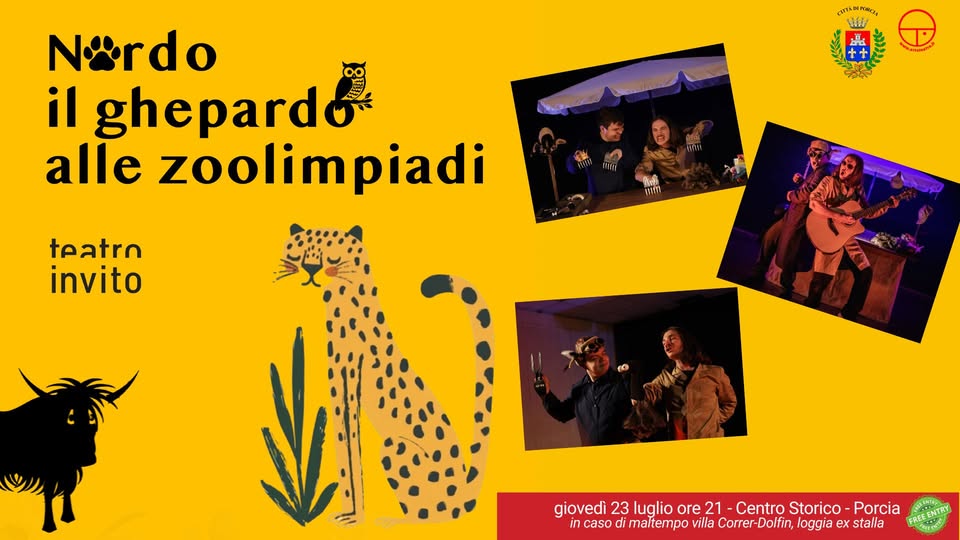 A Porcia Teatro Invito presenta NARDO IL GHEPARDO ALLE ZOOLIMPIADI - EventiFVG.it