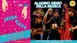 A Pordenone per SCENA BIMBA Teatro Popolare d’Arte presenta ALADINO GENIO DELLA MUSICA