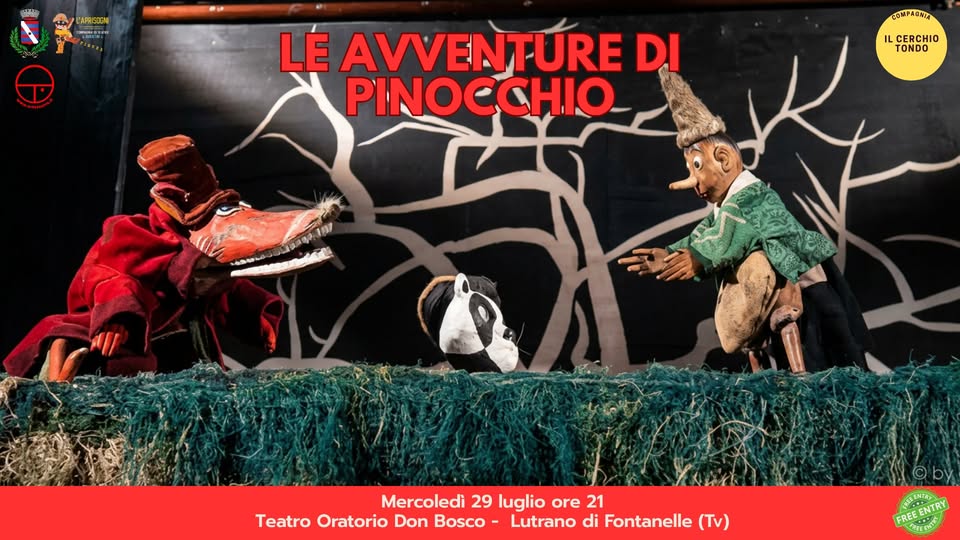 A Fontanelle Compagnia Il Cerchio Tondo presenta LE AVVENTURE DI PINOCCHIO - A Fontanelle Compagnia Il Cerchio Tondo presenta LE AVVENTURE DI PINOCCHIO - EventiFVG.it
