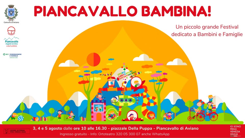 PIANCAVALLO BAMBINA con Ortoteatro - PIANCAVALLO BAMBINA con Ortoteatro - EventiFVG.it