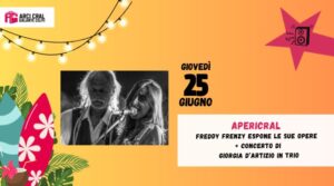 APERICRAL ★ Freddy Frenzy espone le sue opere + concerto di Giorgia d’Artizio in trio