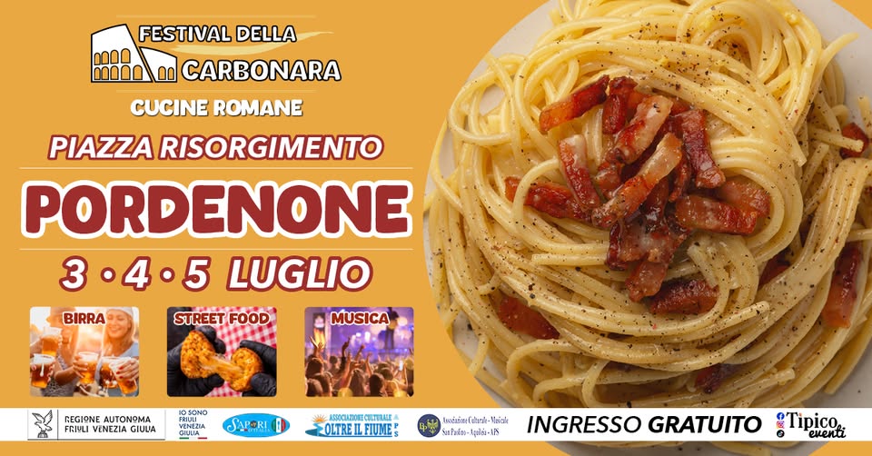 PORDENONE - FESTIVAL DELLA CARBONARA | Cucine Romane - PORDENONE - FESTIVAL DELLA CARBONARA | Cucine Romane - EventiFVG.it