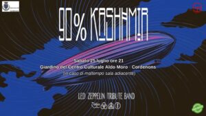 A Cordenons Concerto 90% Kashmir Led Zeppelin tribute e Riptide