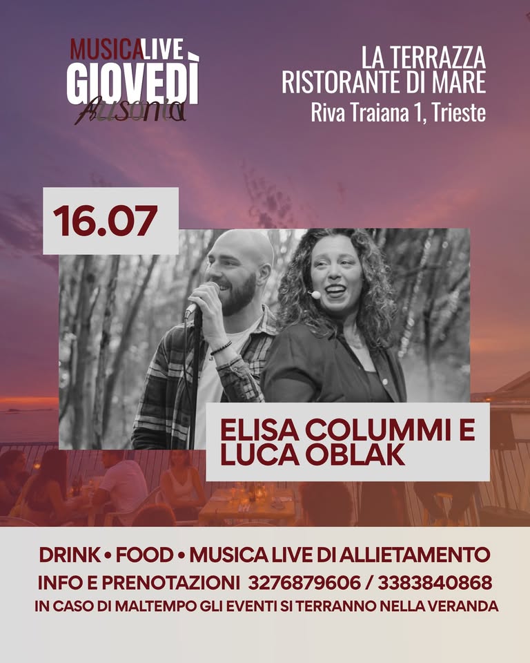 Giovedì Live 16/07 - Giovedì Live 16/07 - EventiFVG.it