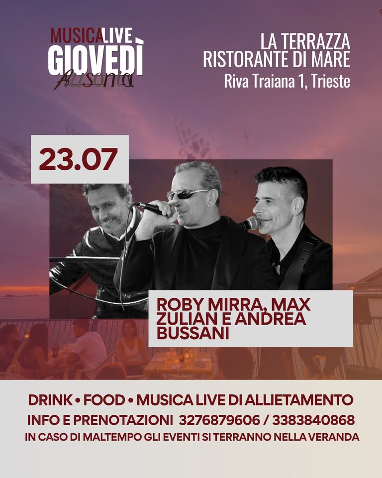 Giovedì Live 23/07 - Giovedì Live 23/07 - EventiFVG.it