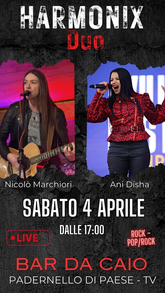 HARMONIX DUO LIVE @ BAR DA CAIO - PAESE TV - HARMONIX DUO LIVE @ BAR DA CAIO - PAESE TV - EventiFVG.it