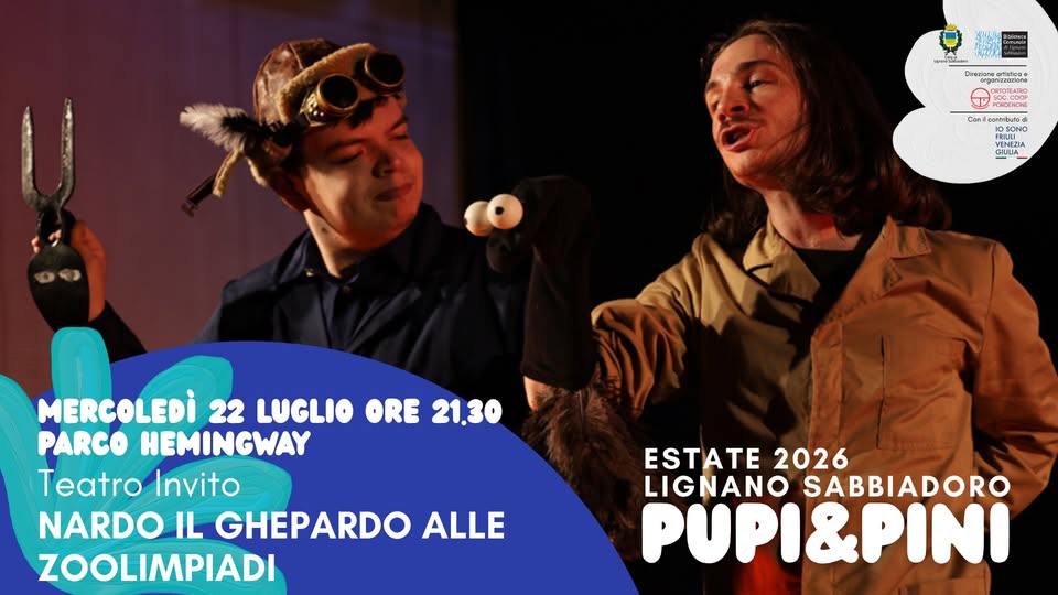 A Lignano per la rassegna Pupi&Pini Teatro Invito presenta NARDO IL GHEPARDO ALLE ZOOLIMPIADI - A Lignano per la rassegna Pupi&Pini Teatro Invito presenta NARDO IL GHEPARDO ALLE ZOOLIMPIADI - EventiFVG.it