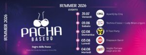 Chiosco Pacha | 31 Luglio – 4 Agosto | Summer 2026