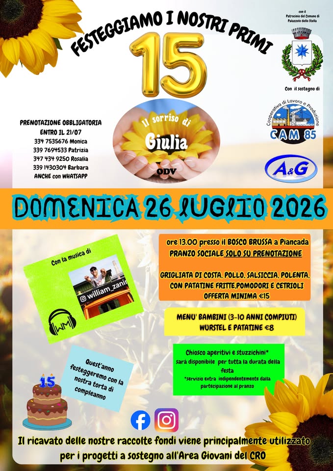 Grigliata solidale - 15° compleanno associazione - Grigliata solidale - 15° compleanno associazione - EventiFVG.it