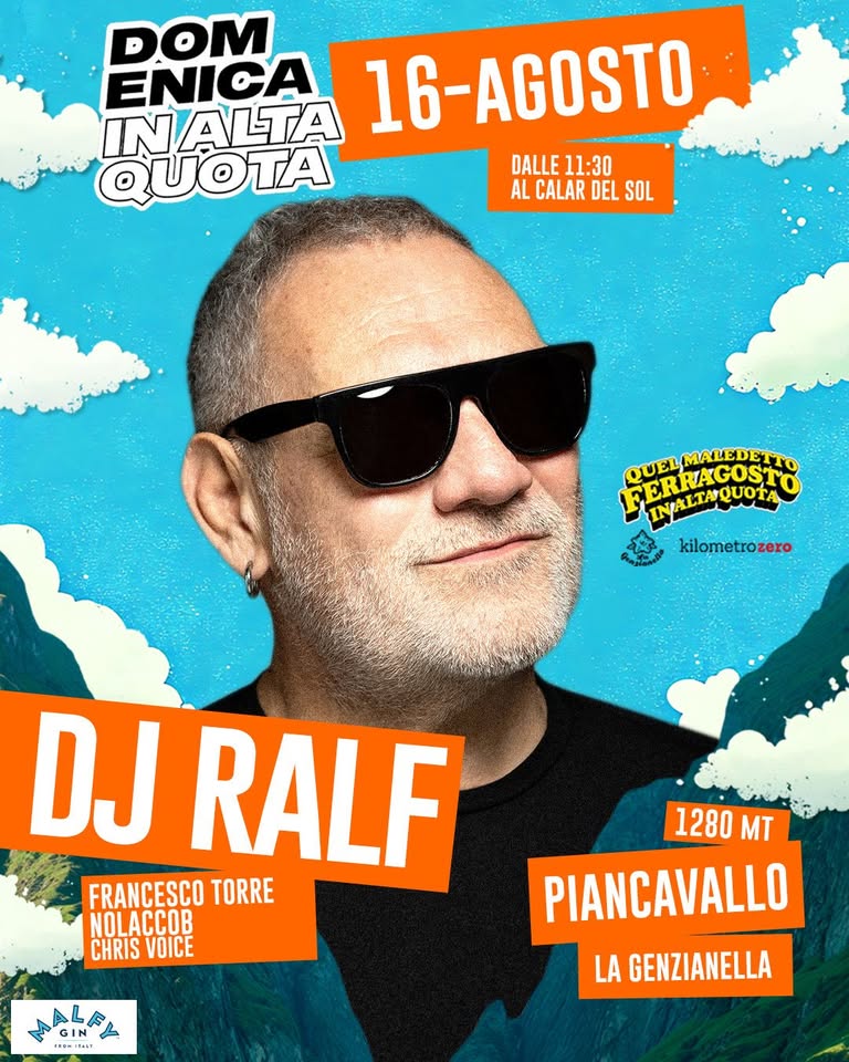 DJ RALF 🎶 a La Genzianella, Piancavallo - Domenica 16 Agosto 2026 - EventiFVG.it